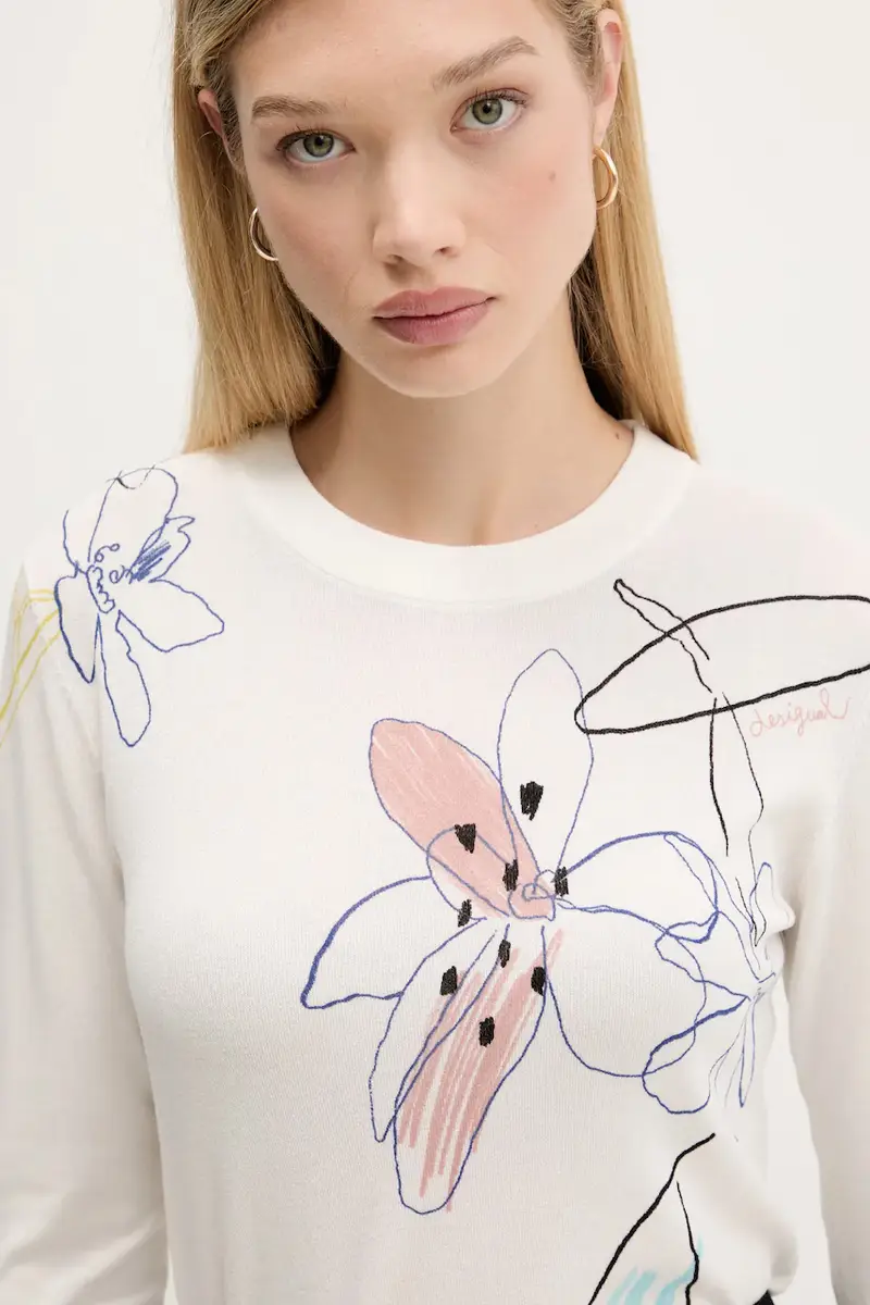 maglione ARTY donna colore beige 25WWJF33 miniatura 4