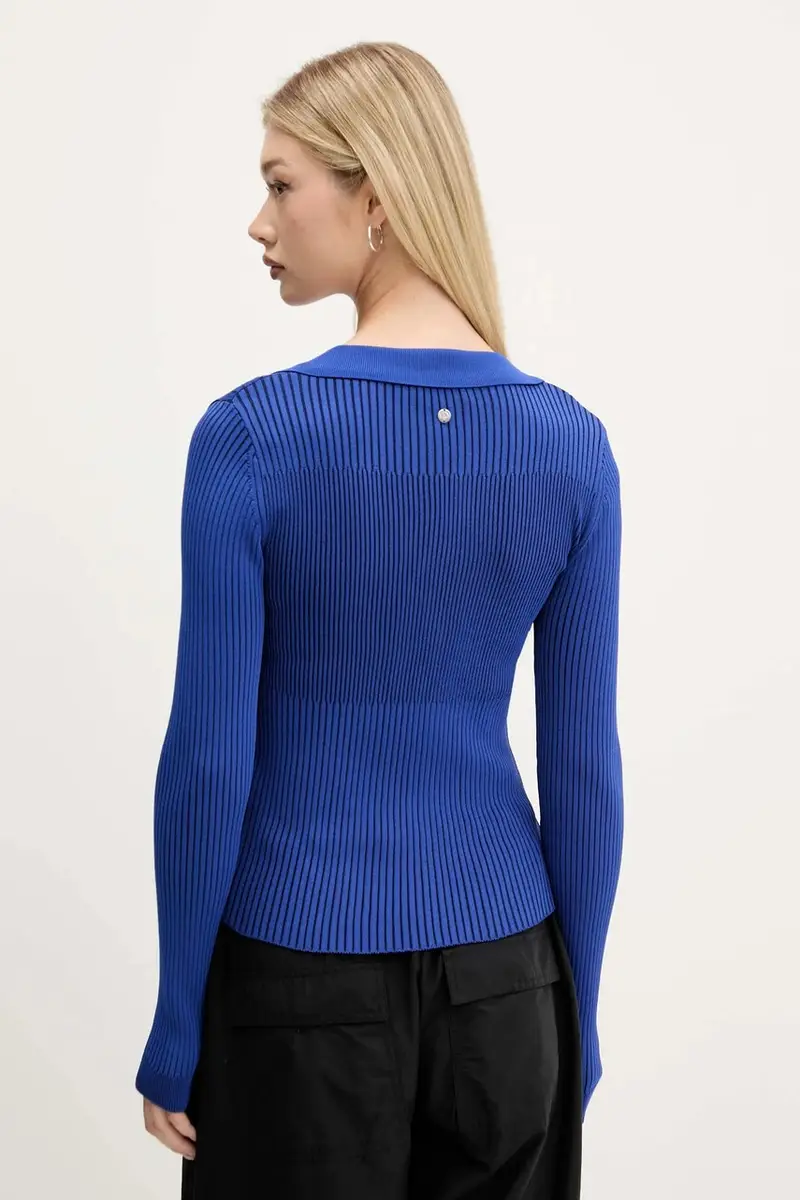 maglione BETHEL donna colore blu 25WWJF29 miniatura 3