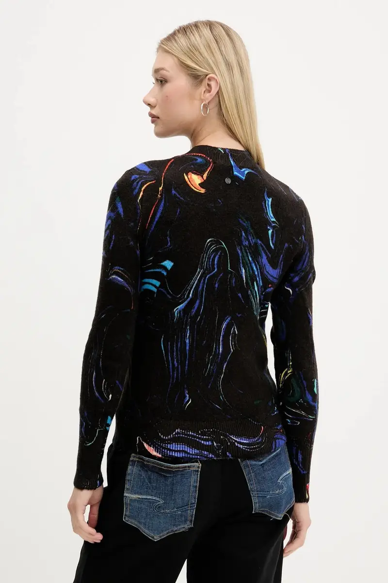 maglione BUTTERFLY LACROIX donna colore nero 25WWJF05 miniatura 3