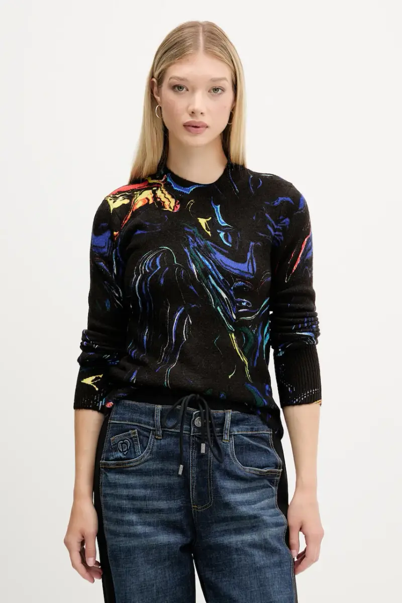 maglione BUTTERFLY LACROIX donna colore nero 25WWJF05