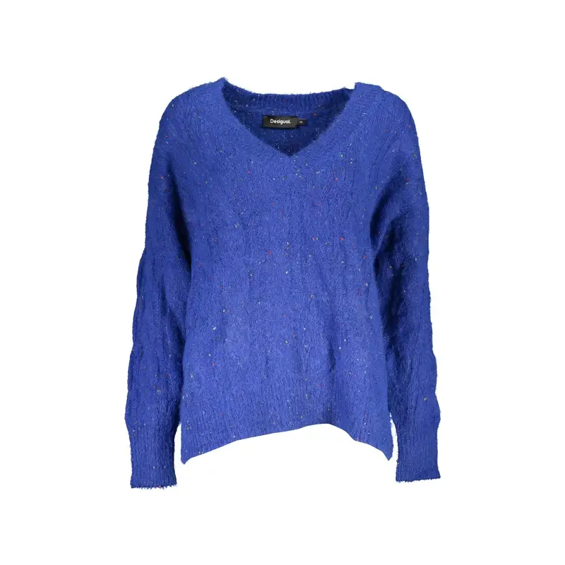 Maglione Donna Blu Logo