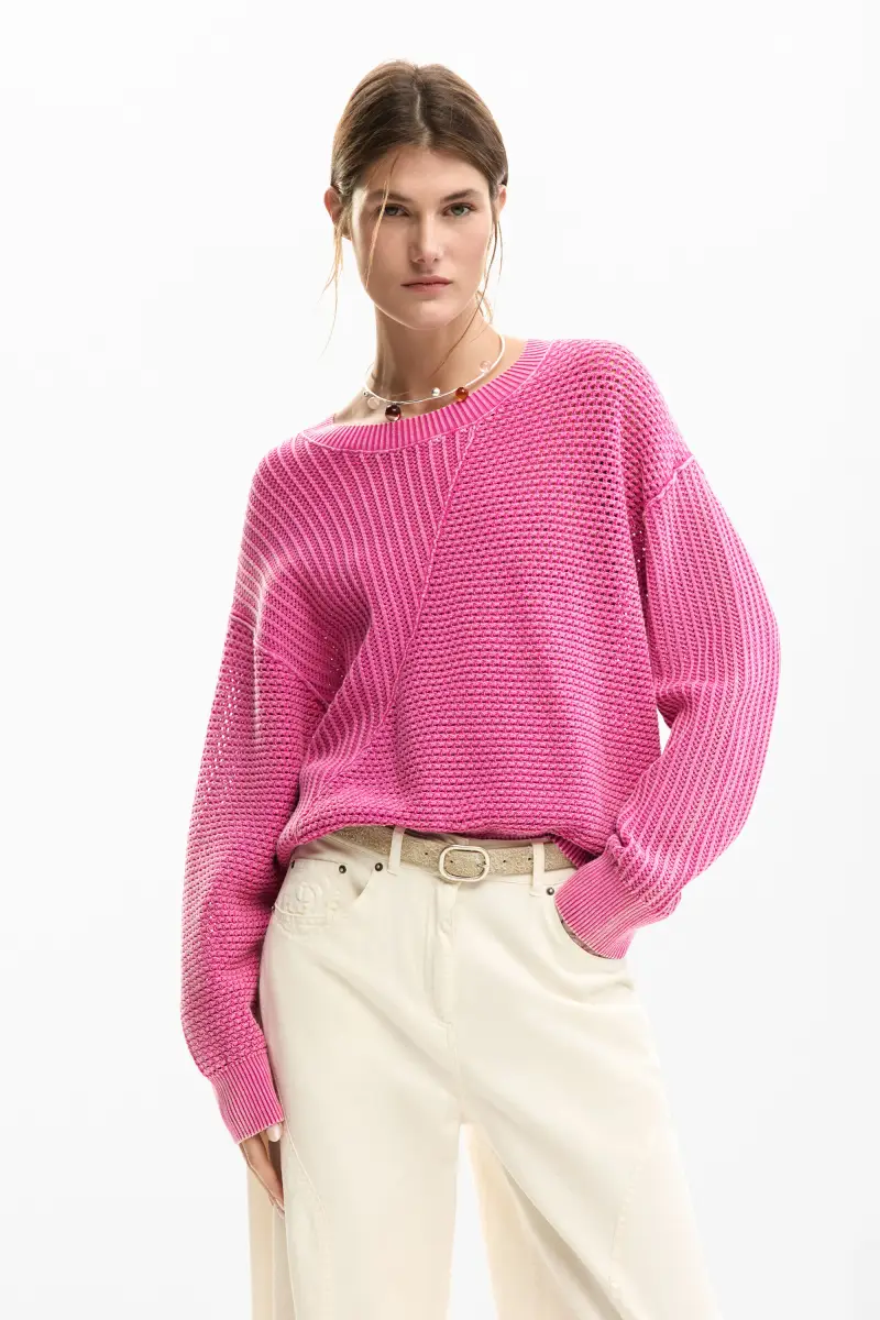 maglione fine a maglia RED