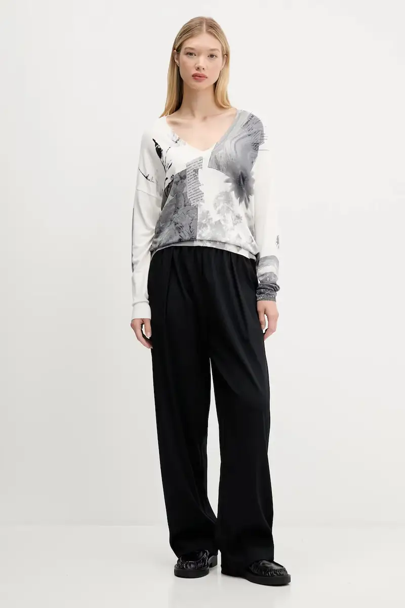 maglione GOTEMBURGO donna colore beige 25WWJF15 miniatura 2