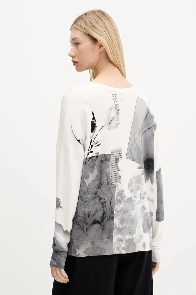 maglione GOTEMBURGO donna colore beige 25WWJF15 miniatura 3