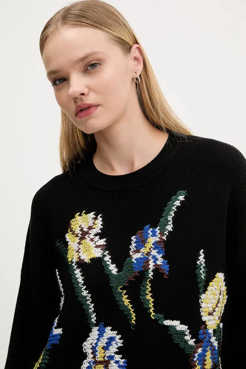 maglione in cotone COOPER donna colore nero 25WWJF36 miniatura 4