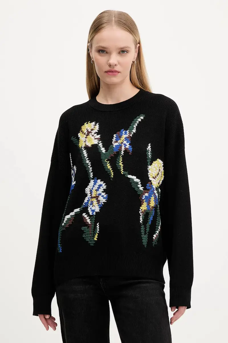 maglione in cotone COOPER donna colore nero 25WWJF36