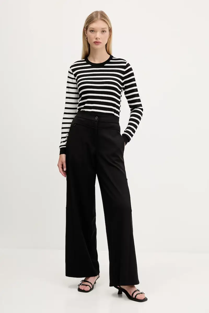 maglione in lana BERGEN donna colore nero 25WWJF08 miniatura 2