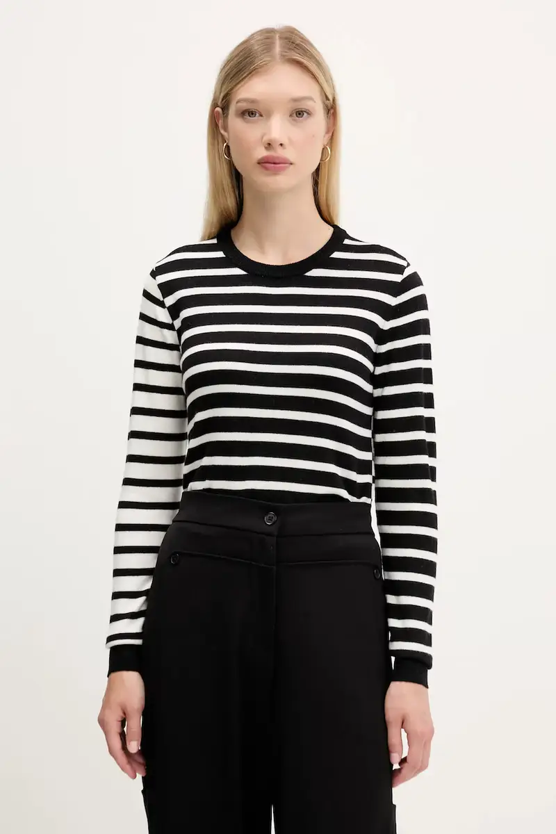 maglione in lana BERGEN donna colore nero 25WWJF08