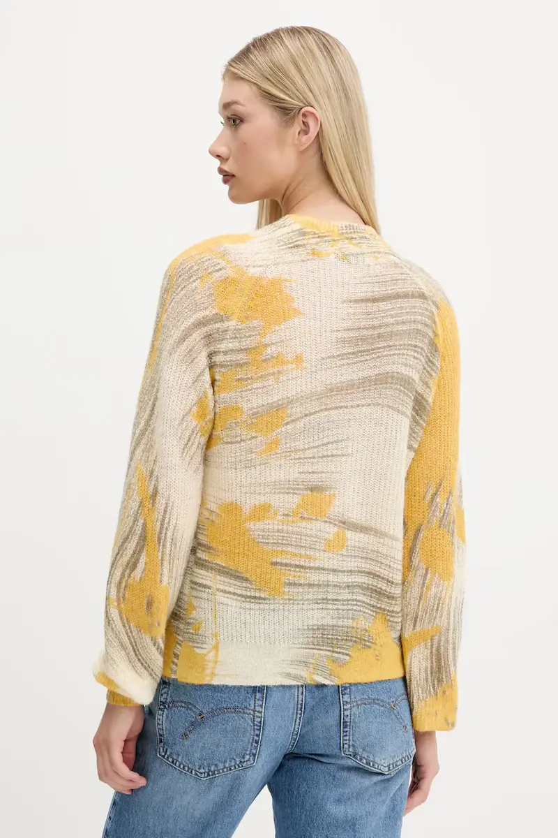 maglione in lana HYDER donna colore beige 25WWJF31 miniatura 3