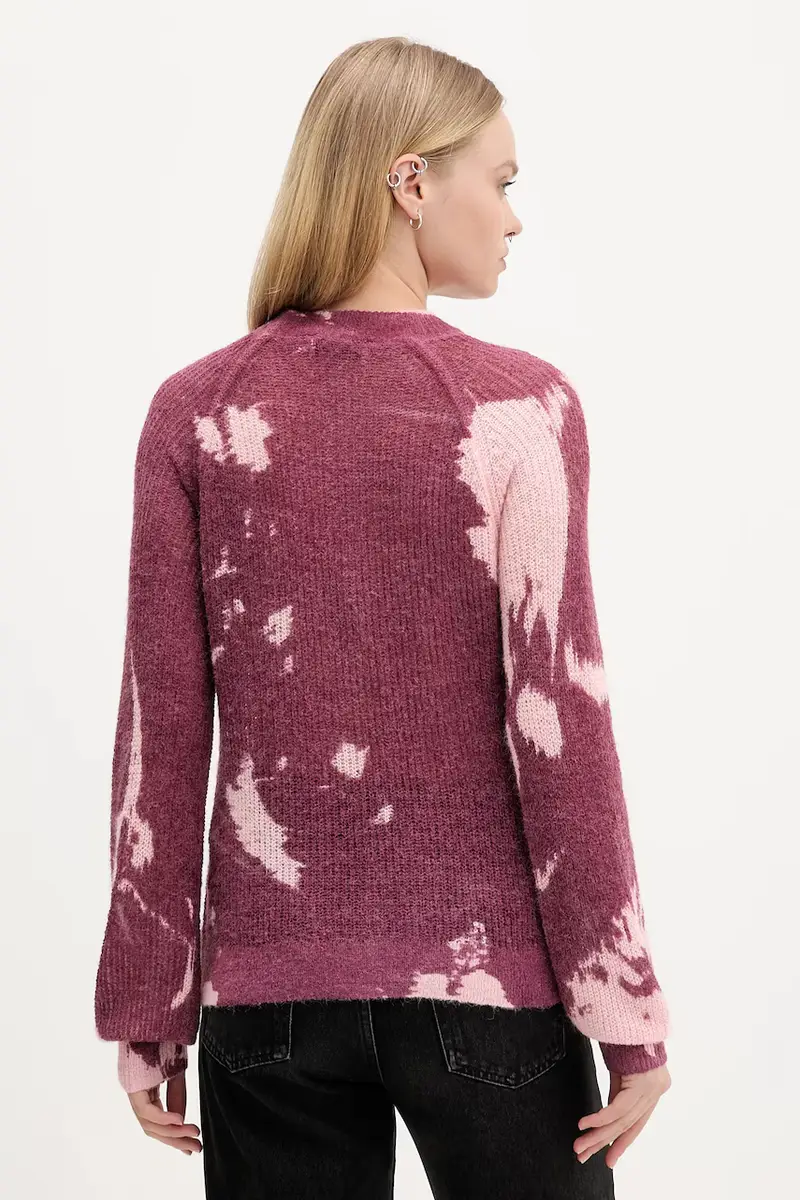 maglione in lana HYDER donna colore granata 25WWJF31 Rosa miniatura 3