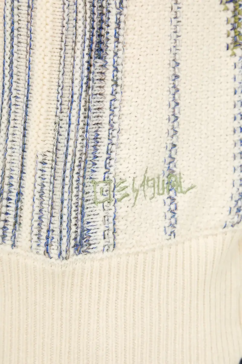 maglione in misto lana ICE uomo colore beige 25SMJF03 miniatura 5