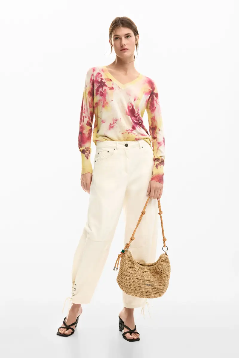 Maglione leggero a fiori RED miniatura 2