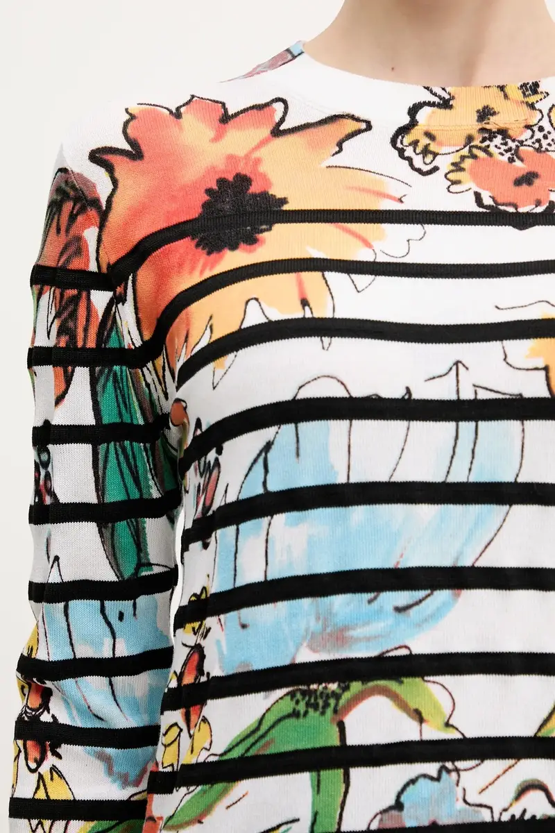 maglione LEKNES donna colore bianco 25SWJF21 miniatura 5