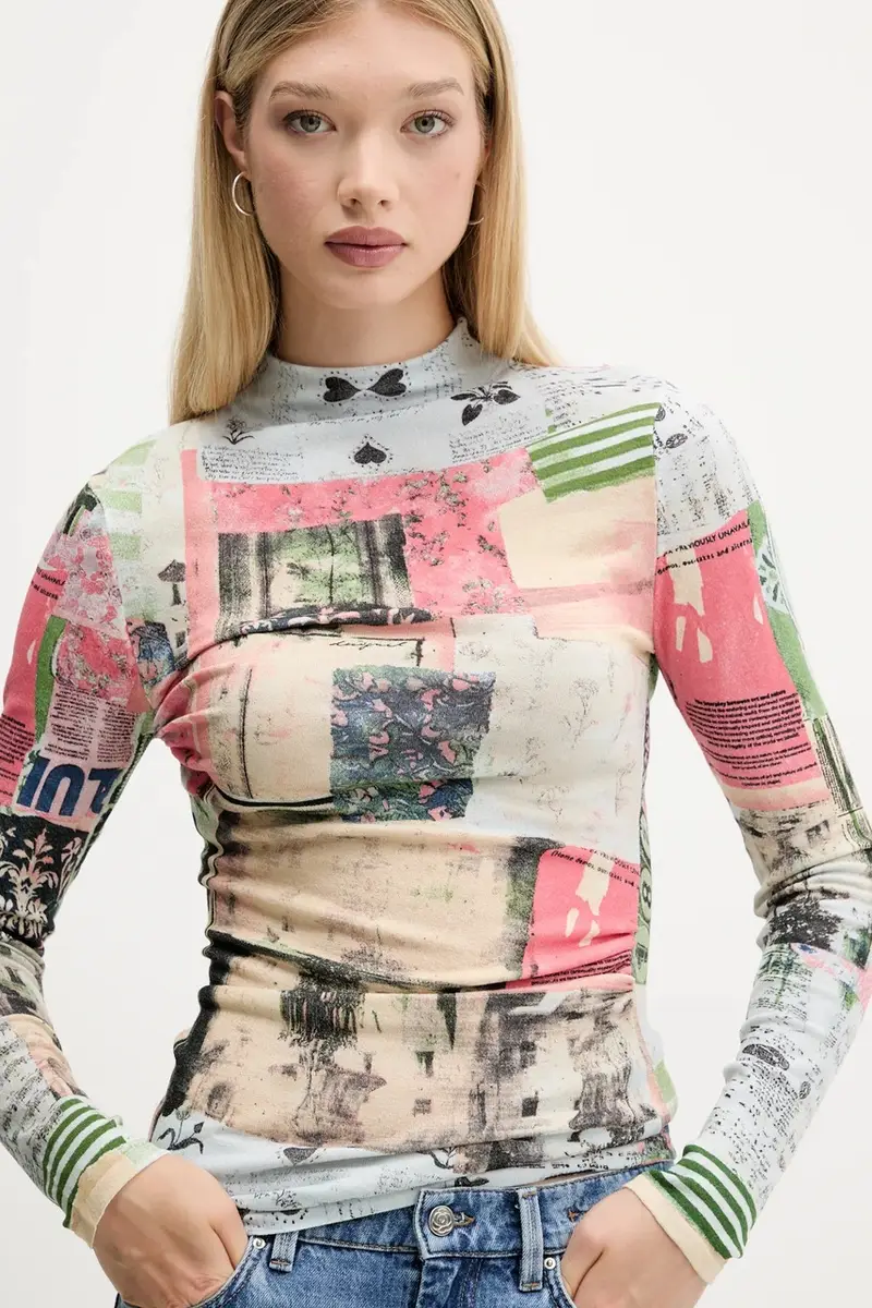 maglione MONTREAL donna colore beige 25WWJF39 miniatura 4