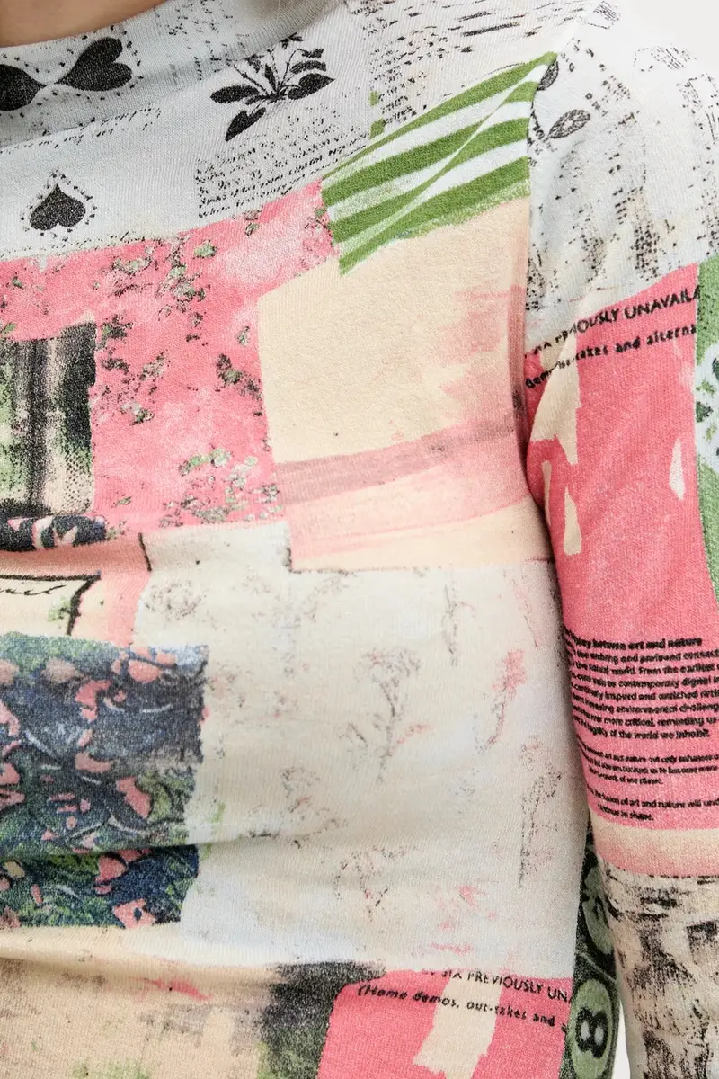 maglione MONTREAL donna colore beige 25WWJF39 miniatura 5