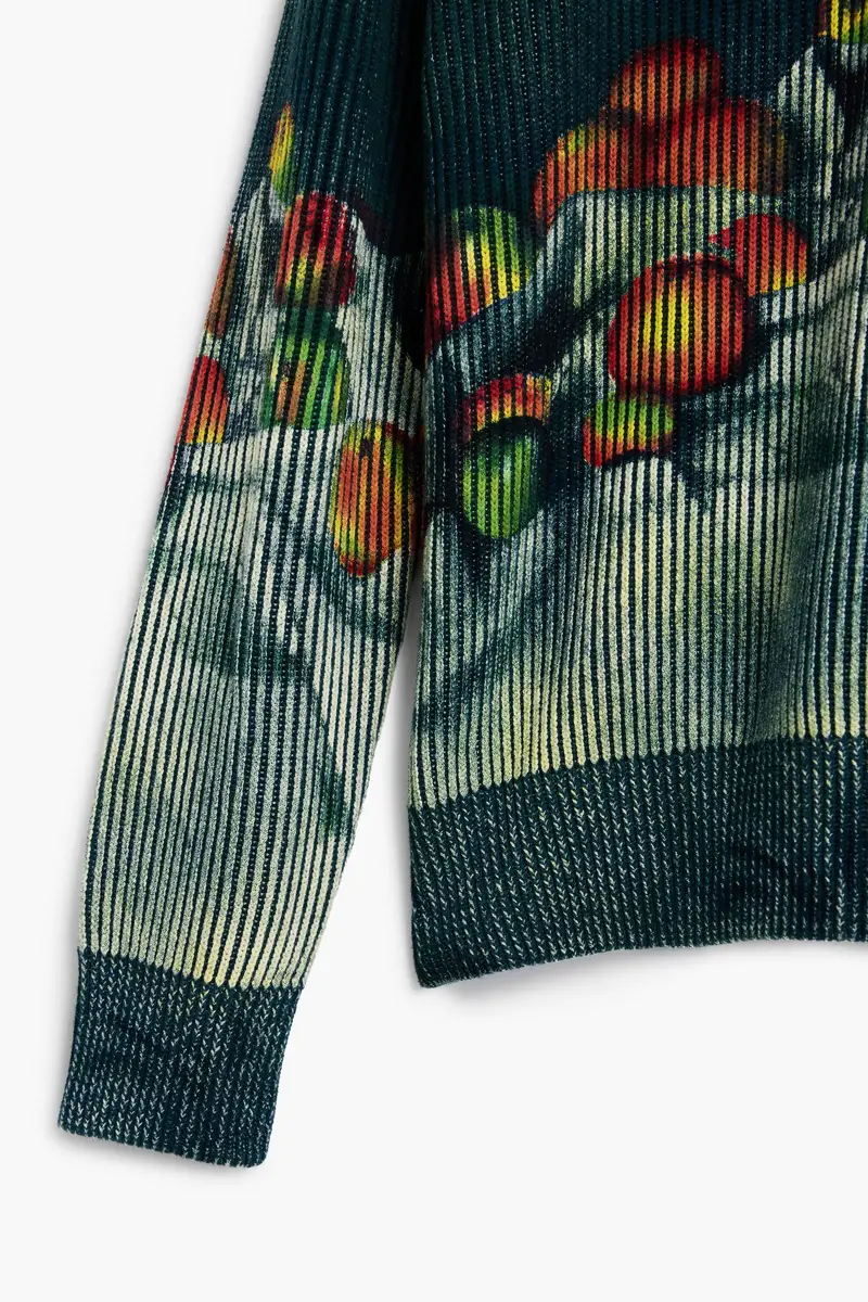 Maglione natura morta texture BLUE miniatura 2