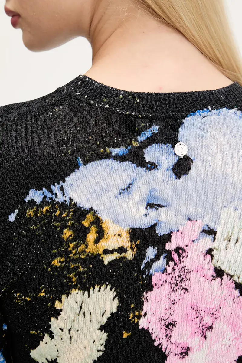 maglione NENUFAR LACROIX donna colore nero 25WWJF46 miniatura 5