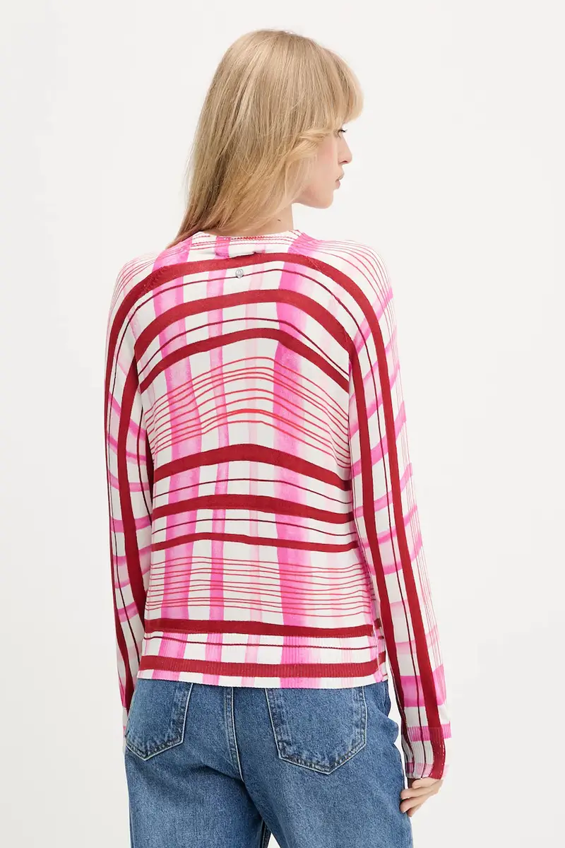 maglione NORUEGA donna colore rosa 25WWJF41 miniatura 3