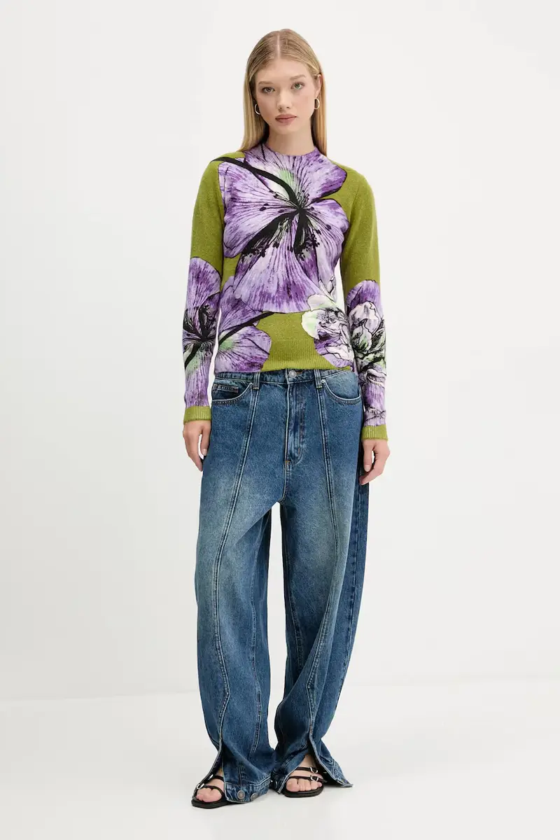 maglione ORQUIDEA LACROIX donna colore violetto 25WWJF42 miniatura 2