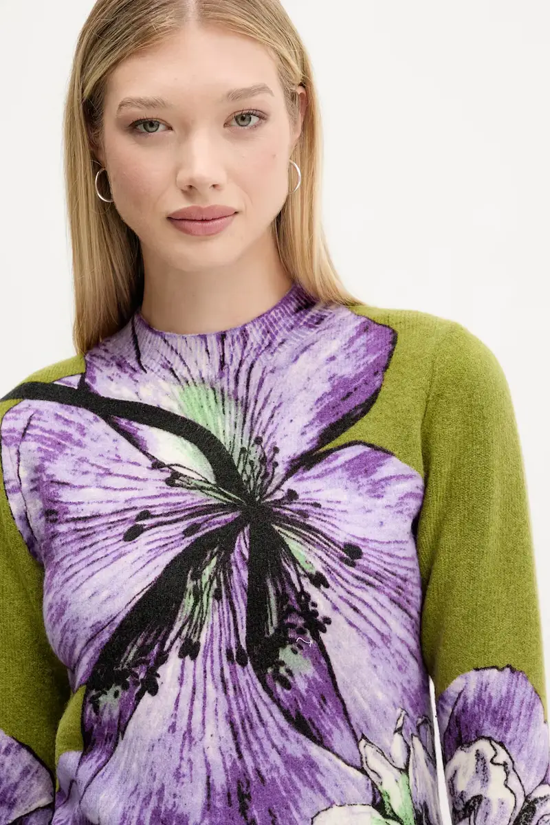 maglione ORQUIDEA LACROIX donna colore violetto 25WWJF42 miniatura 4