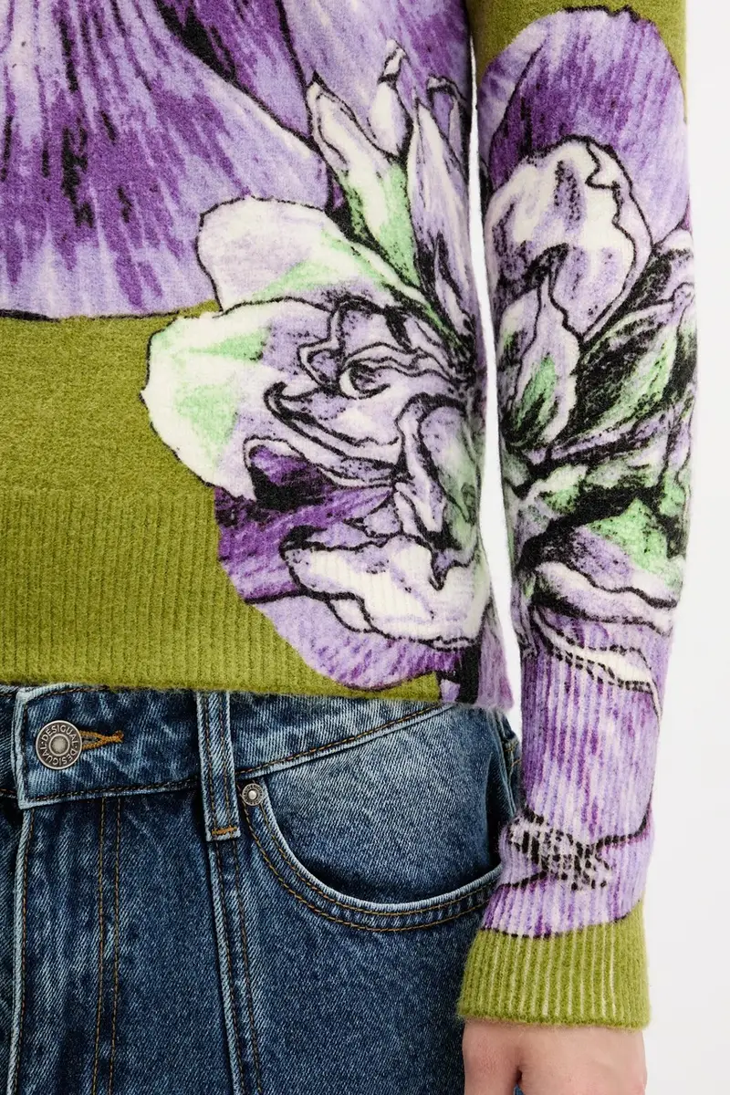 maglione ORQUIDEA LACROIX donna colore violetto 25WWJF42 miniatura 5