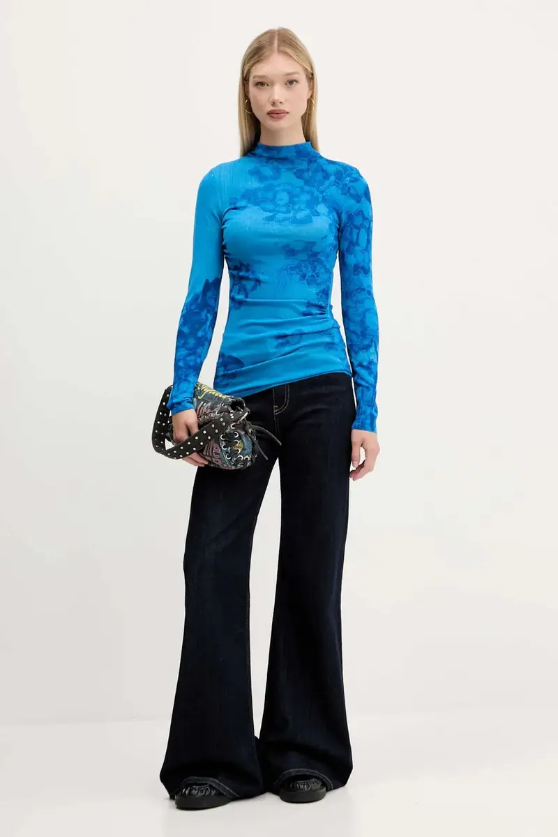 maglione OTTAWA donna colore blu 25WWJF38 miniatura 2