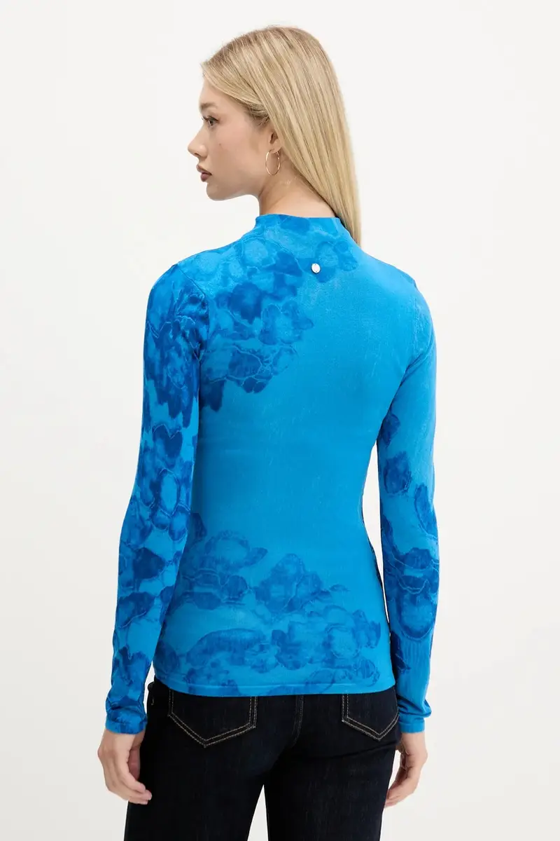 maglione OTTAWA donna colore blu 25WWJF38 miniatura 3