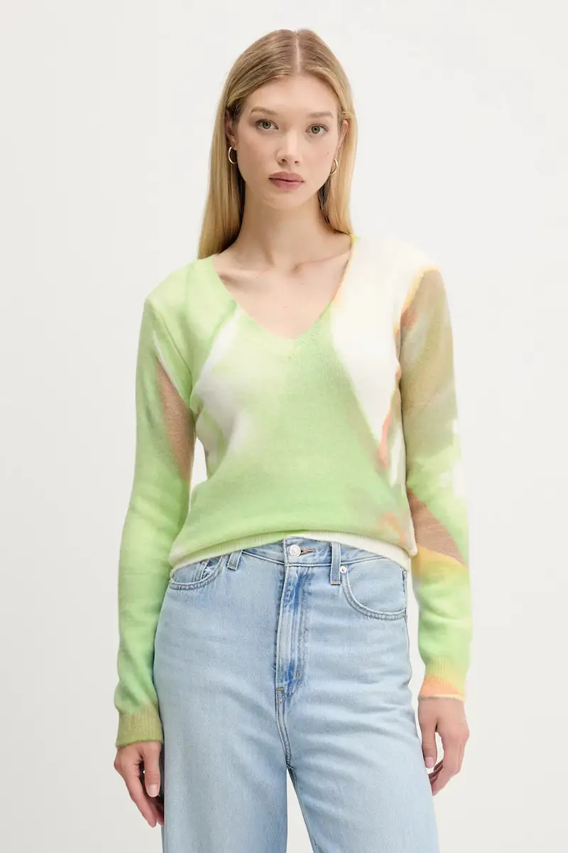 maglione OULU donna colore turchese 25WWJF13