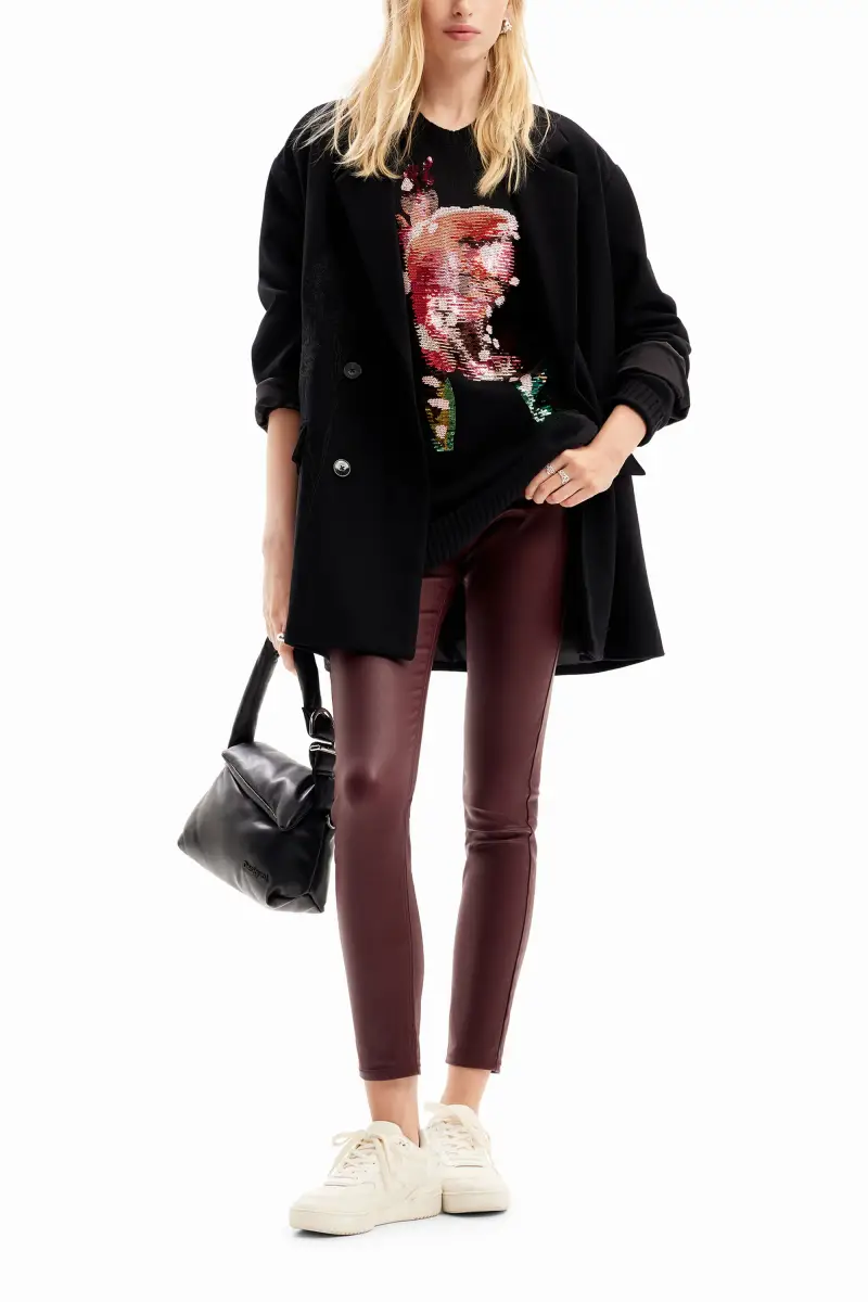 Maglione oversize paillettes M Christian Lacroix BLACK miniatura 2