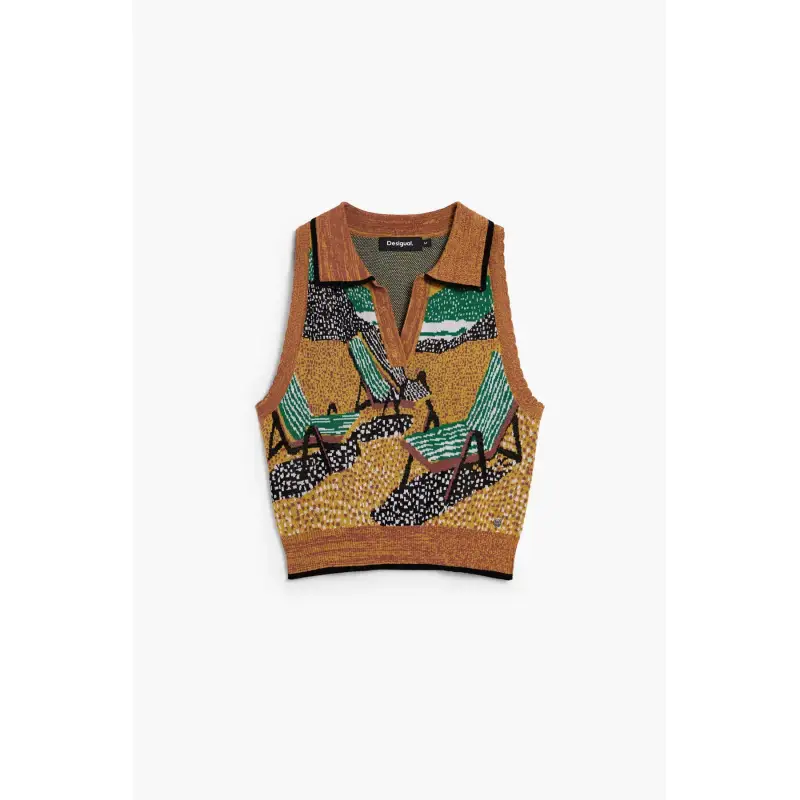 Maglione senza maniche da donna Desigual Budapest