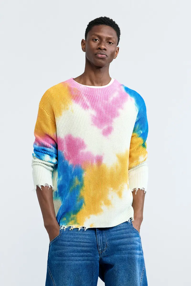 maglione tie dye RED