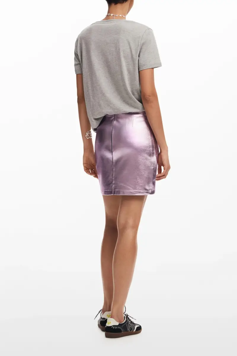 Minigonna metallizzata RED miniatura 2