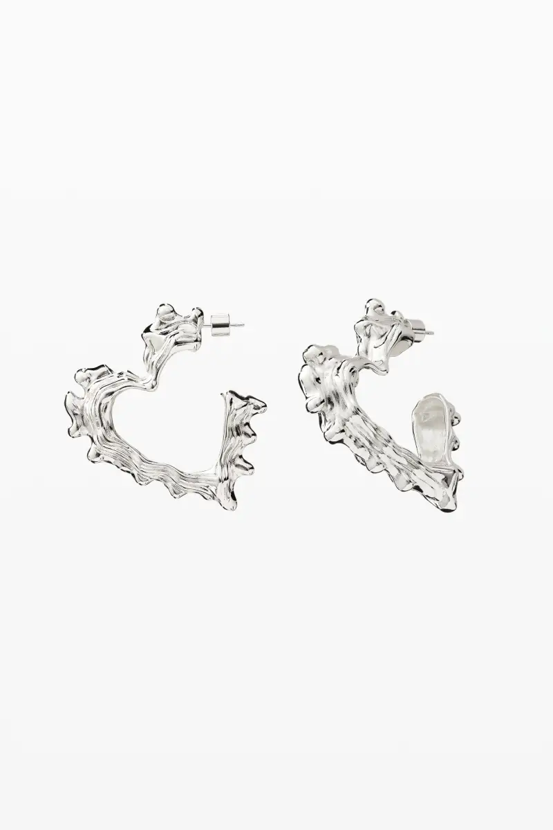 orecchini piccoli cuore zalio BLACK