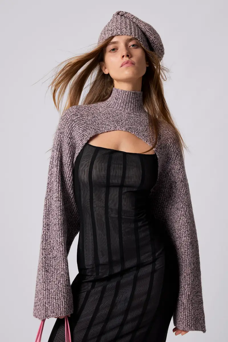 PACK MAGLIONE E CAPPELLO A MAGLIA RED miniatura 2