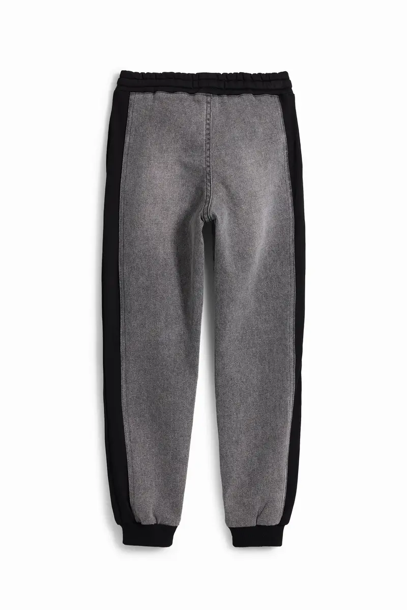 Pantalone jogger combinato BLACK