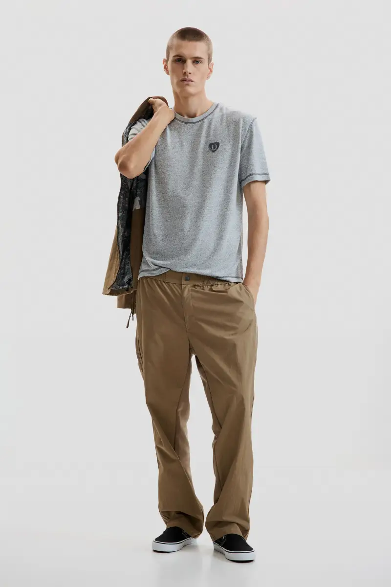 Pantalone lungo in tessuto misto GREEN