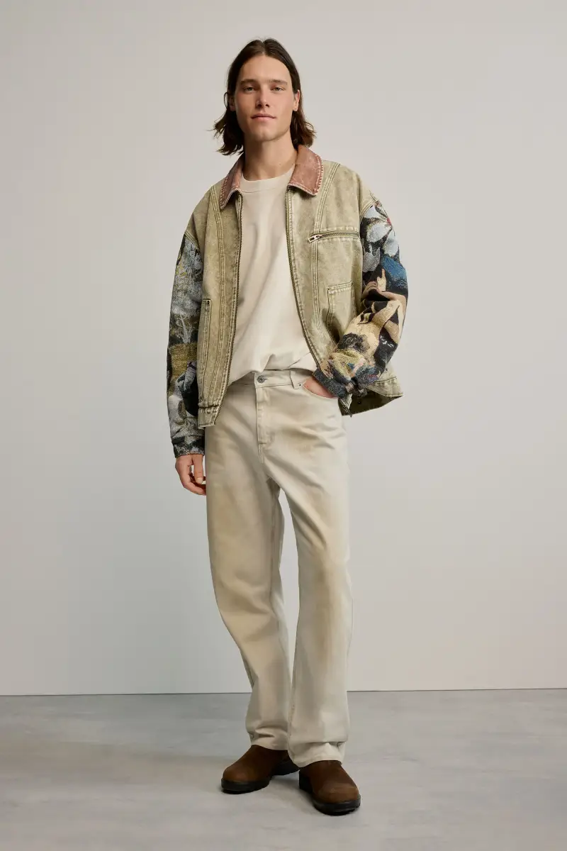 pantalone lungo liscio BROWN