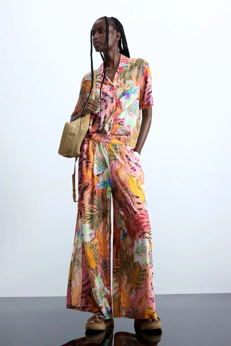 pantalone tropicale RED