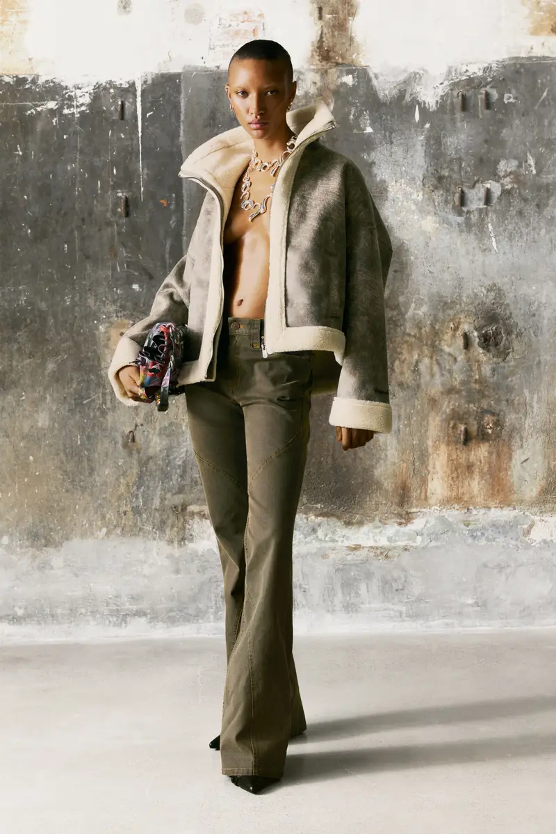 Desigual Pantaloni lunghi flare marrone