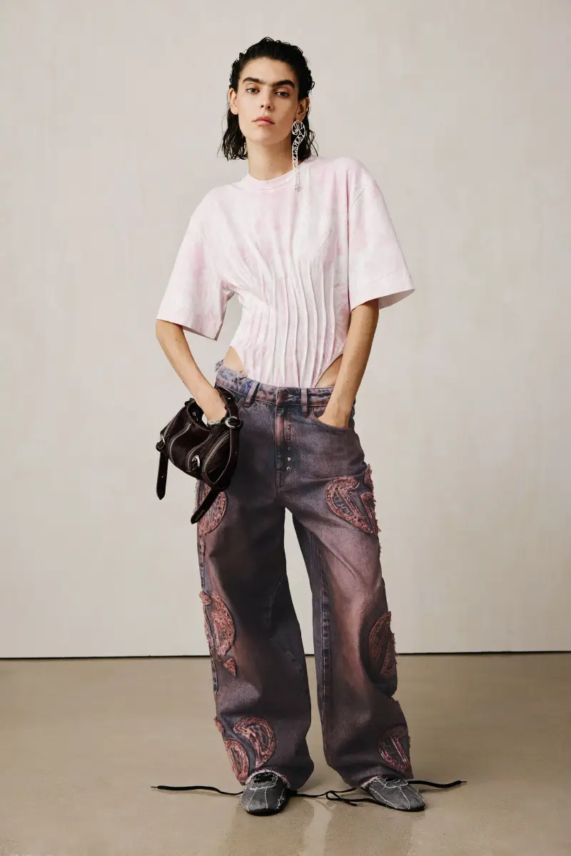 Pantaloni baggy sfrangiati studio BROWN