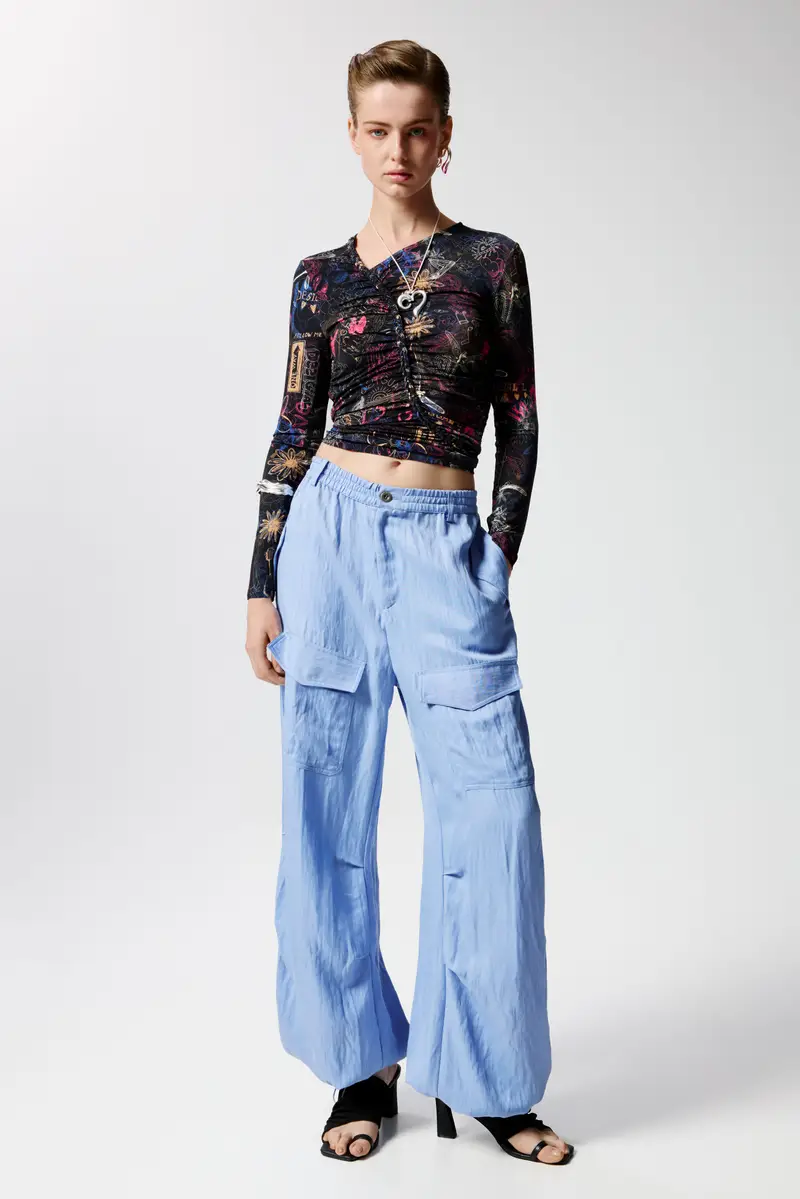 Desigual Pantaloni cargo Blu 2500915