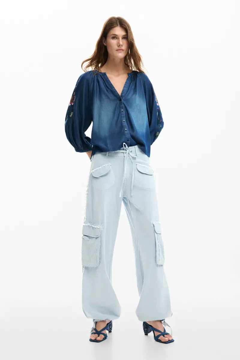 Desigual Pantaloni cargo Blu 4115670