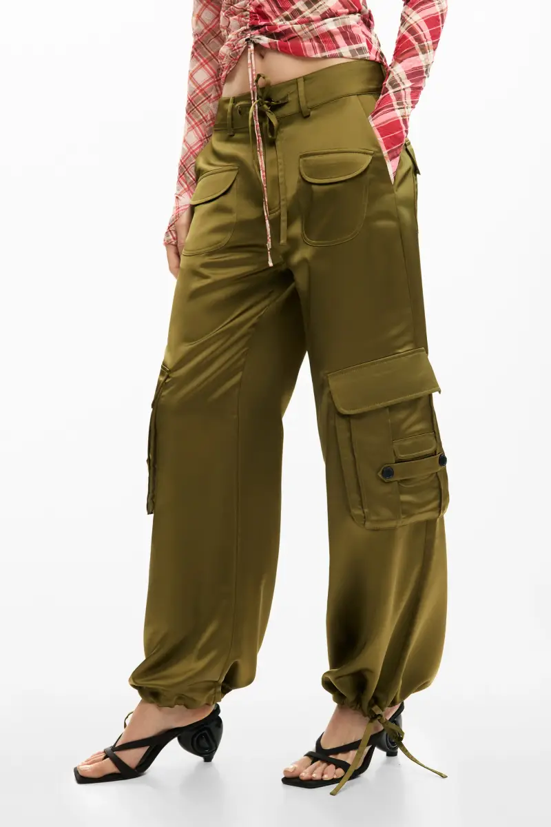 Desigual Pantaloni cargo Verde 4082495 miniatura 2