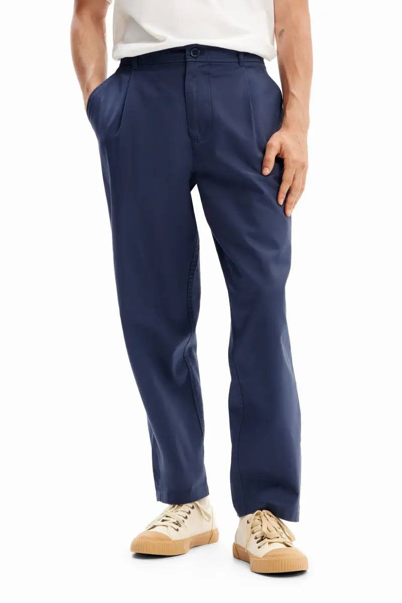 Pantaloni chino affusolati BLUE miniatura 2