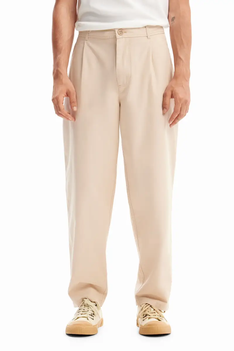 Pantaloni chino affusolati WHITE miniatura 2