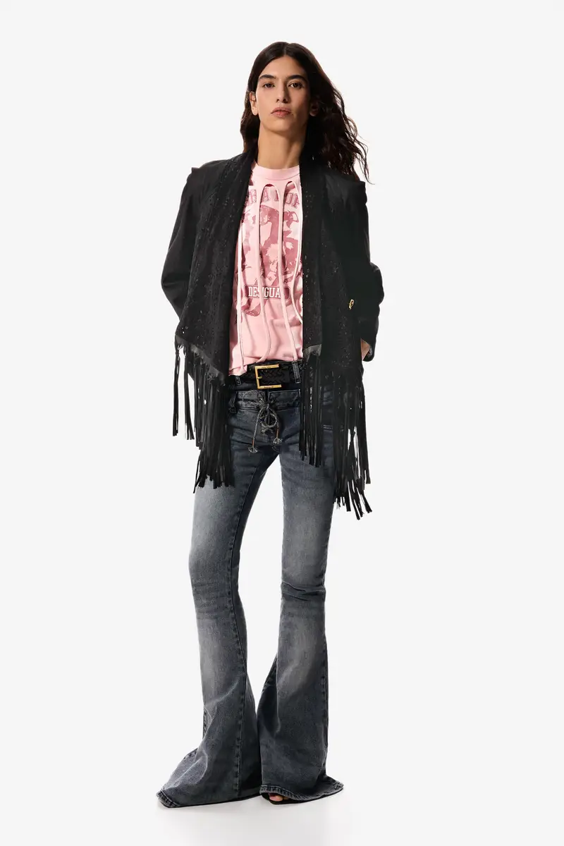 pantaloni flare masha popova BLACK