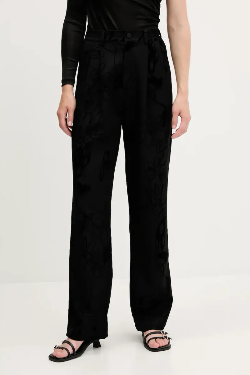 pantaloni FLOCK donna colore nero 25WWPW05