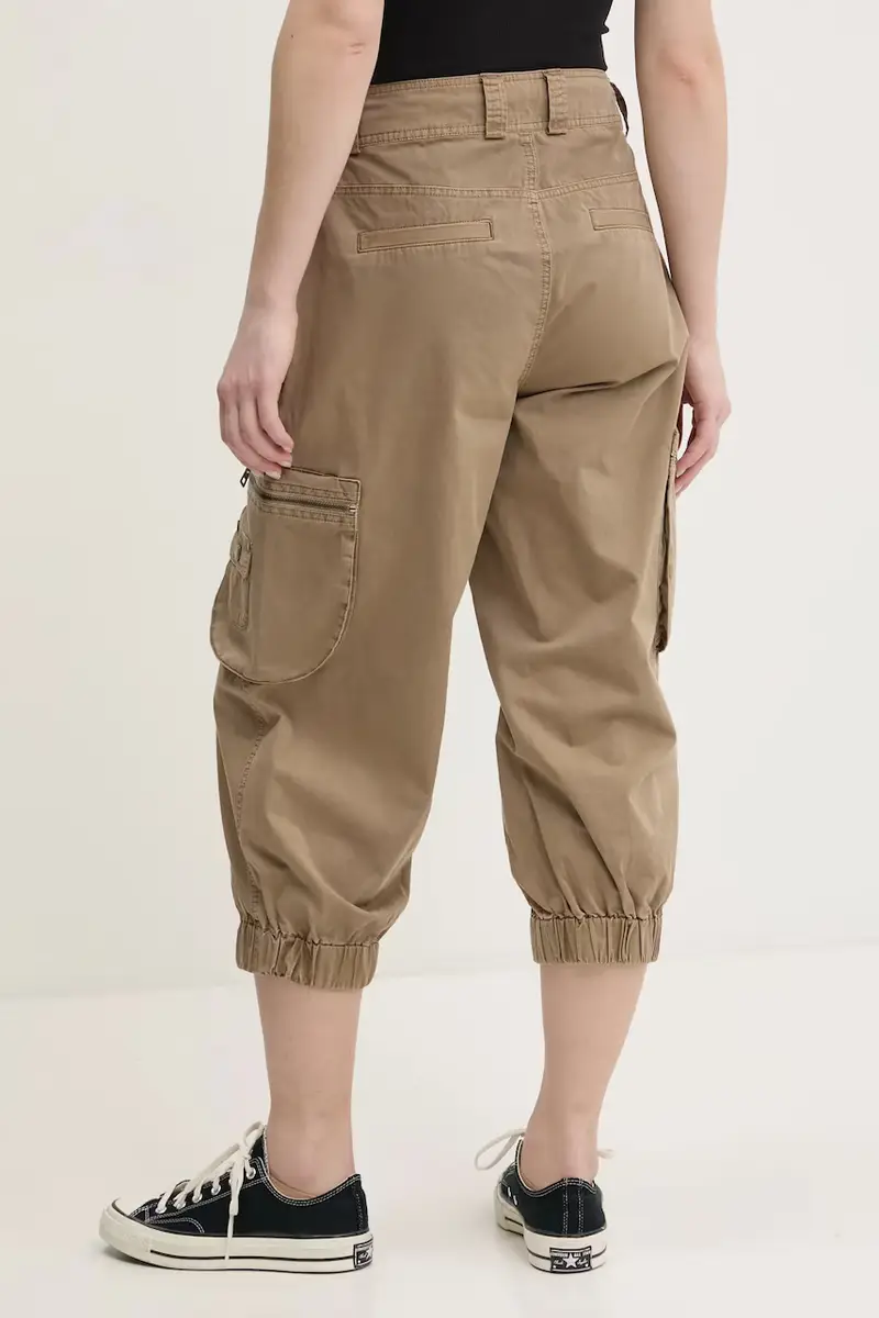 pantaloni in cotone LOIRA donna colore beige 25SWPW26 miniatura 3