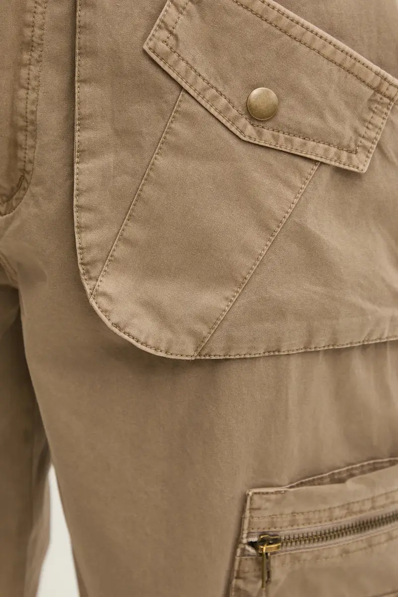 pantaloni in cotone LOIRA donna colore beige 25SWPW26 miniatura 4