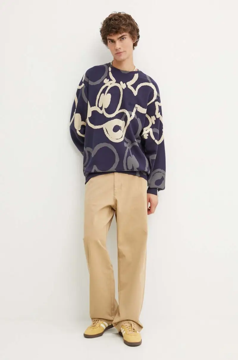 pantaloni in cotone TEXAS Beige miniatura 2